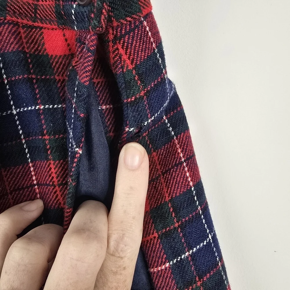 Pendleton Vintage Authentic Manson Tartan Virgin Wool Midi Skirt Size 18 Plaid